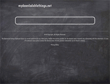 Tablet Screenshot of mydownlodablethings.net
